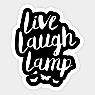 Live Laugh Lamp Sticker